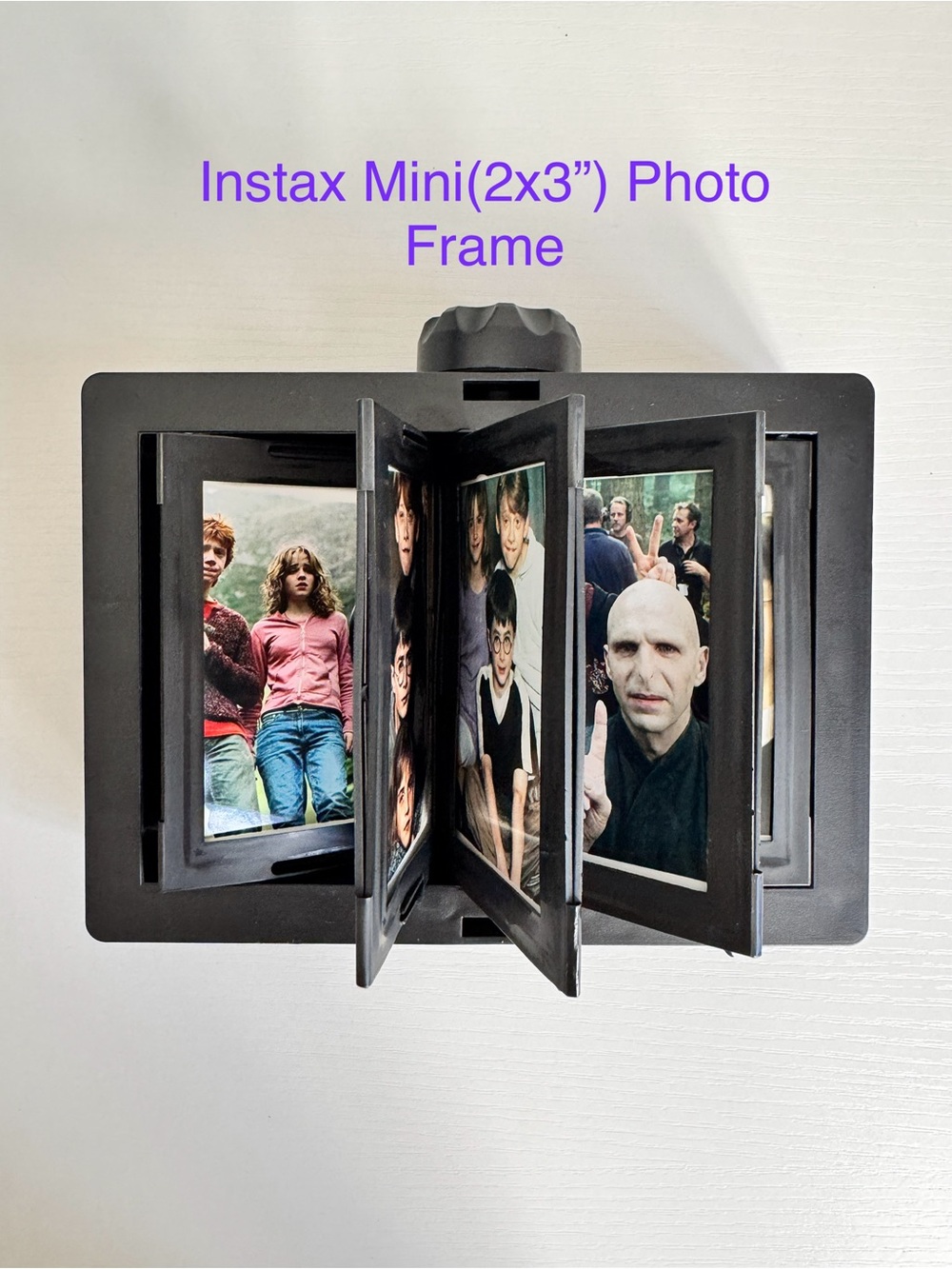 Rotating Instax Mini Photo Frame - Black